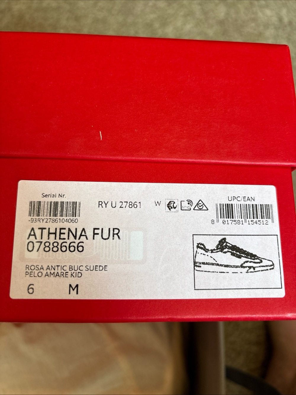Athena Fur women’s Suede Loafers in Rosa Antic Pink